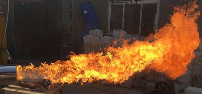 Портативный дизельный масляный горелка, 2000000 Btu / h Остатки растительного масла горелка 0